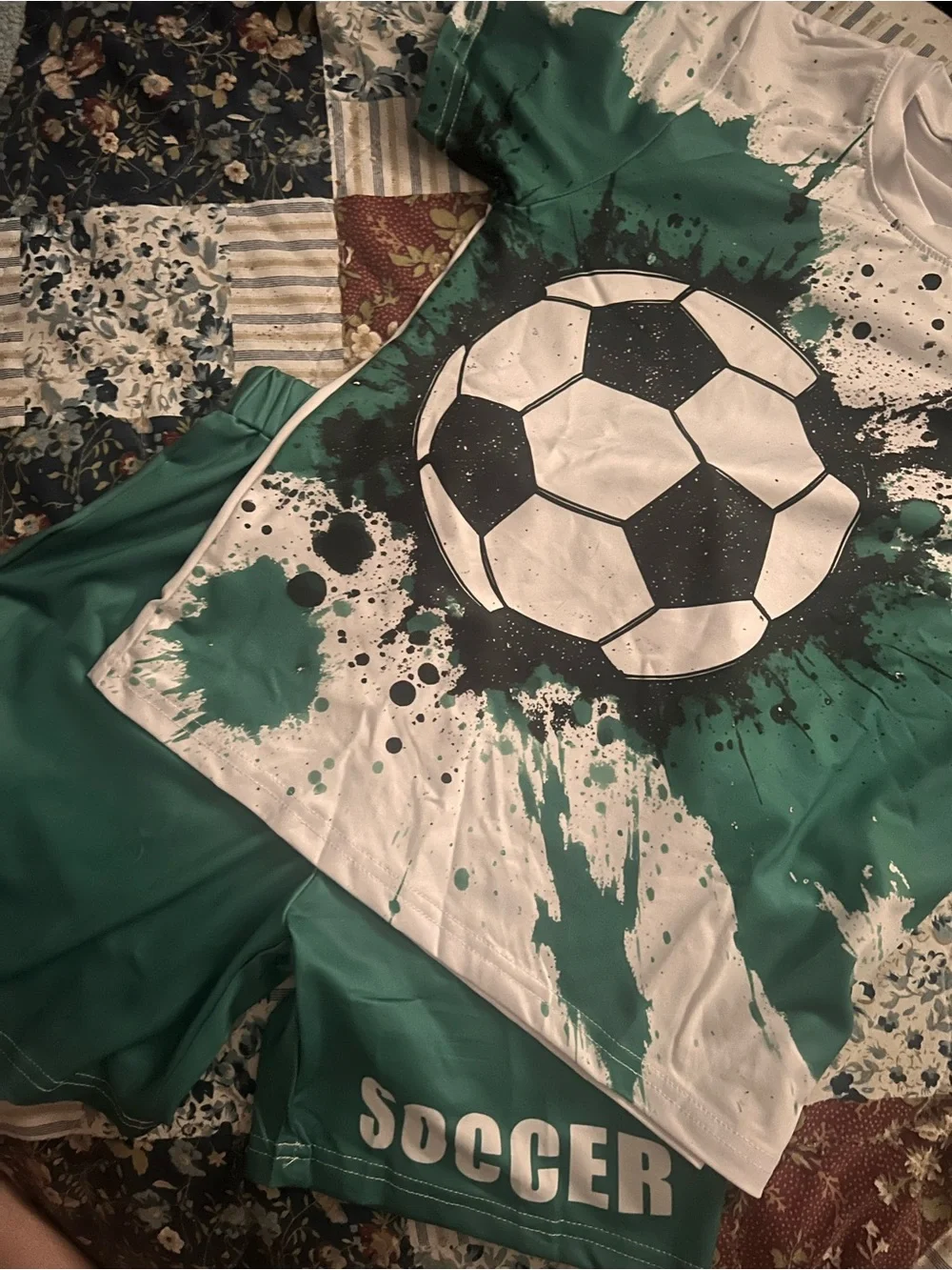 3Sets of Boys Soccer Themed Clothes